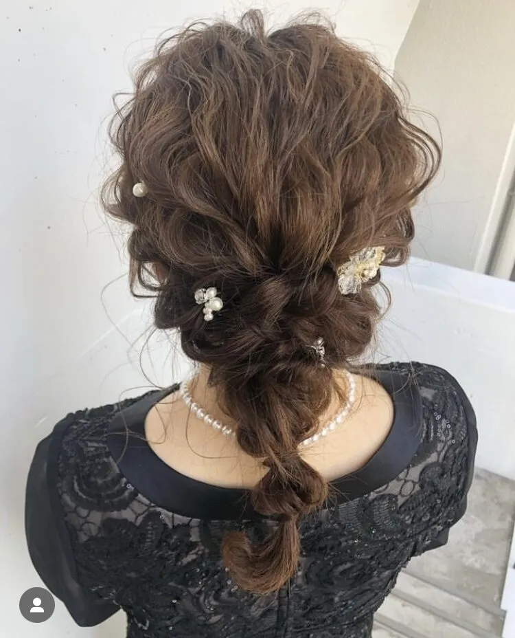 プードルヘアセット♪ 結婚式 パーティースタイル